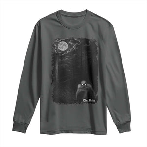 Rake Creepypasta Long Sleeve Shirt Cryptid Series Cryptozoology Gift Creepy Horror Halloween TS10 Dark Heather Print Your Wear