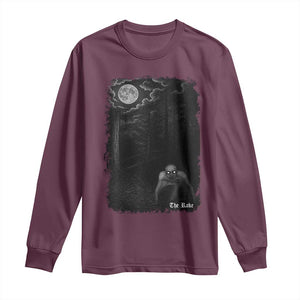 Rake Creepypasta Long Sleeve Shirt Cryptid Series Cryptozoology Gift Creepy Horror Halloween TS10 Maroon Print Your Wear