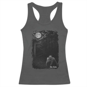 Rake Creepypasta Racerback Tank Top Cryptid Series Cryptozoology Gift Creepy Horror Halloween TS10 Dark Heather Print Your Wear