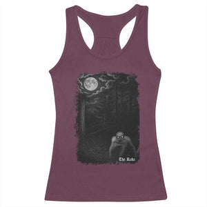 Rake Creepypasta Racerback Tank Top Cryptid Series Cryptozoology Gift Creepy Horror Halloween TS10 Maroon Print Your Wear
