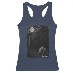 Rake Creepypasta Racerback Tank Top Cryptid Series Cryptozoology Gift Creepy Horror Halloween TS10 Navy Print Your Wear