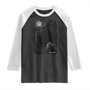 Rake Creepypasta Raglan Shirt Cryptid Series Cryptozoology Gift Creepy Horror Halloween TS10 Black White Print Your Wear