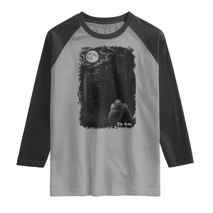 Rake Creepypasta Raglan Shirt Cryptid Series Cryptozoology Gift Creepy Horror Halloween TS10 Sport Gray Black Print Your Wear