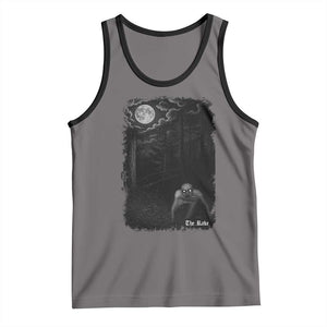 Rake Creepypasta Tank Top Cryptid Series Cryptozoology Gift Creepy Horror Halloween TS10 Deep Heather Black Print Your Wear