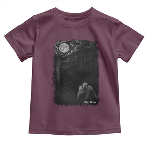Rake Creepypasta Toddler T Shirt Cryptid Series Cryptozoology Gift Creepy Horror Halloween TS10 Maroon Print Your Wear