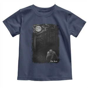 Rake Creepypasta Toddler T Shirt Cryptid Series Cryptozoology Gift Creepy Horror Halloween TS10 Navy Print Your Wear