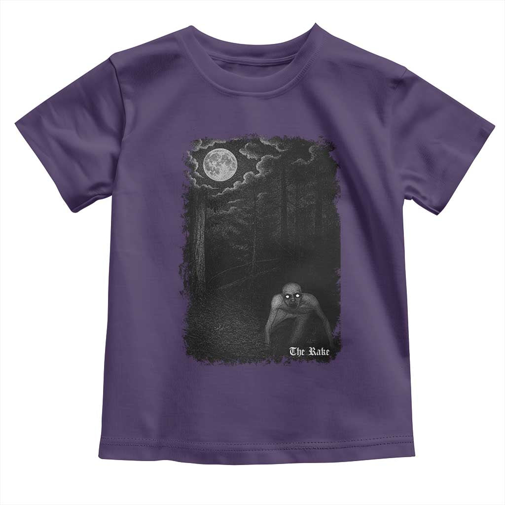 Rake Creepypasta Toddler T Shirt Cryptid Series Cryptozoology Gift Creepy Horror Halloween TS10 Purple Print Your Wear