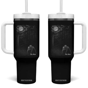 Rake Creepypasta Tumbler With Handle Cryptid Series Cryptozoology Gift Creepy Horror Halloween TS10 One Size: 40 oz Black Print Your Wear