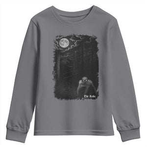 Rake Creepypasta Youth Sweatshirt Cryptid Series Cryptozoology Gift Creepy Horror Halloween TS10 Charcoal Print Your Wear
