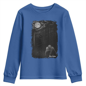 Rake Creepypasta Youth Sweatshirt Cryptid Series Cryptozoology Gift Creepy Horror Halloween TS10 Royal Blue Print Your Wear