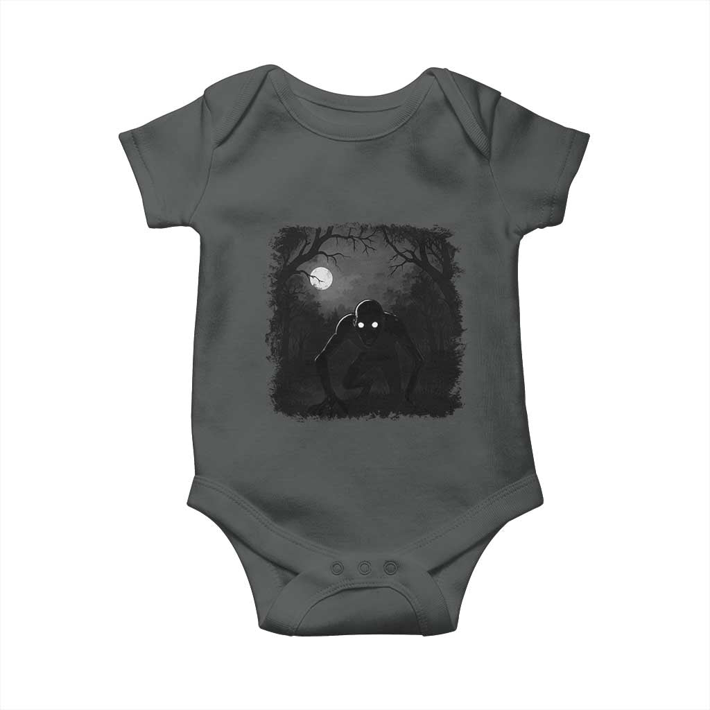 Rake Creepypasta Baby Onesie Creepy Cryptid Series Cryptozoology Gift Halloween TS10 Dark Heather Print Your Wear