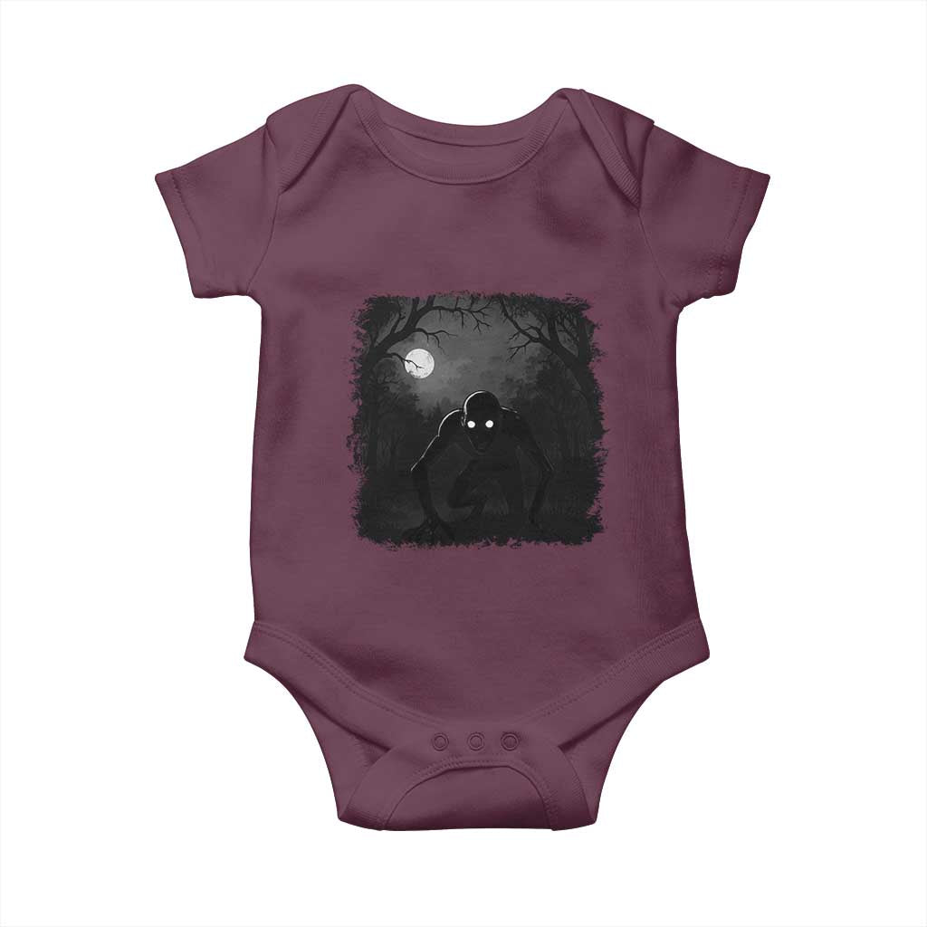 Rake Creepypasta Baby Onesie Creepy Cryptid Series Cryptozoology Gift Halloween TS10 Maroon Print Your Wear
