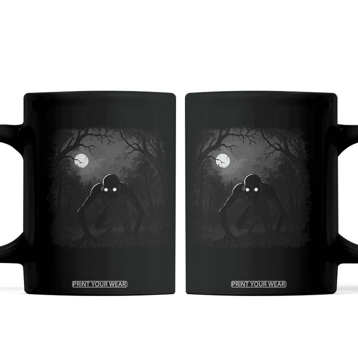 Rake Creepypasta Coffee Mug Creepy Cryptid Series Cryptozoology Gift Halloween TS10 Black Print Your Wear