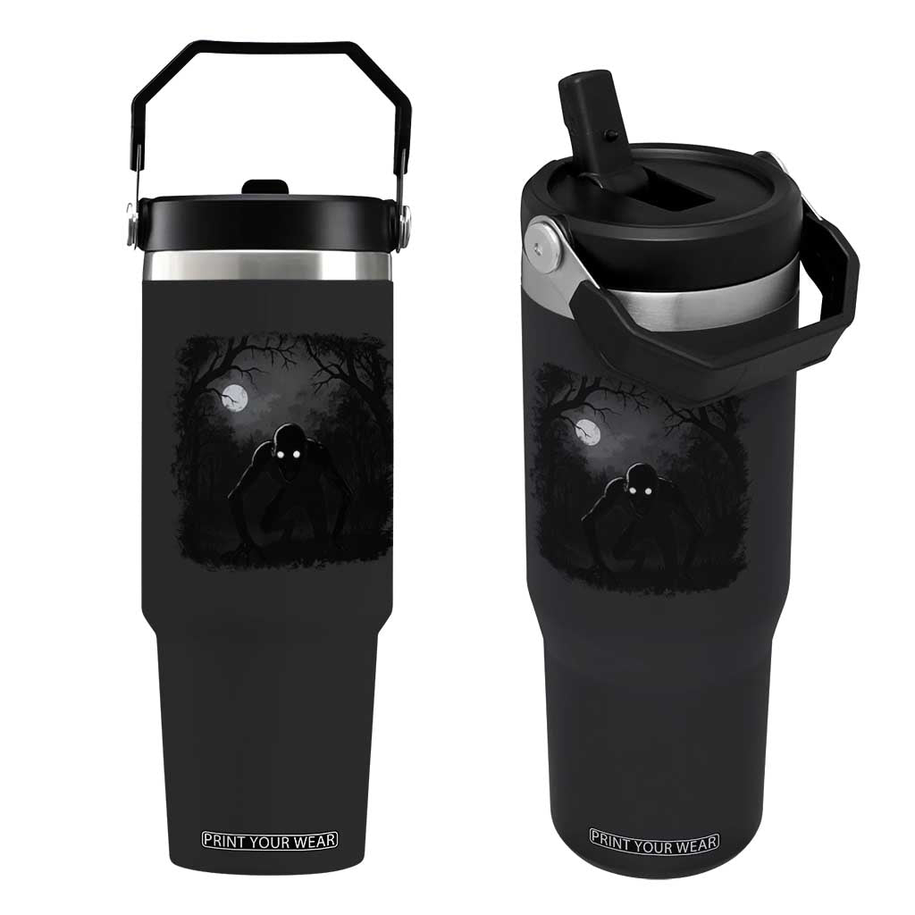 Rake Creepypasta Flip Straw Tumbler Creepy Cryptid Series Cryptozoology Gift Halloween TS10 One Size: 30 oz Black Print Your Wear