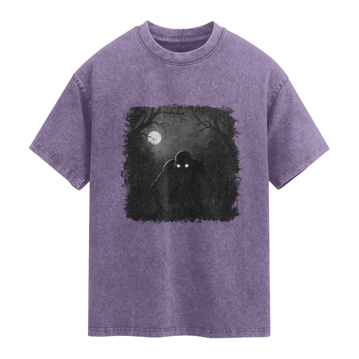 Rake Creepypasta Washed Cotton T-Shirt Creepy Cryptid Series Cryptozoology Gift Halloween