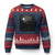 Rake Creepypasta Ugly Christmas Sweater Creepy Cryptid Series Cryptozoology Gift Halloween TS10 Navy Red Print Your Wear