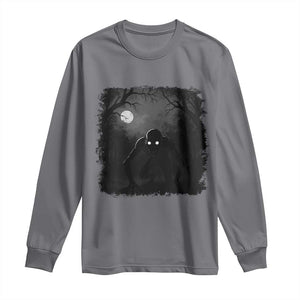 Rake Creepypasta Long Sleeve Shirt Creepy Cryptid Series Cryptozoology Gift Halloween TS10 Charcoal Print Your Wear