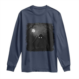 Rake Creepypasta Long Sleeve Shirt Creepy Cryptid Series Cryptozoology Gift Halloween TS10 Navy Print Your Wear