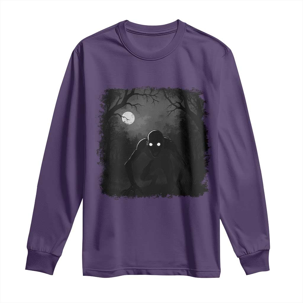 Rake Creepypasta Long Sleeve Shirt Creepy Cryptid Series Cryptozoology Gift Halloween TS10 Purple Print Your Wear