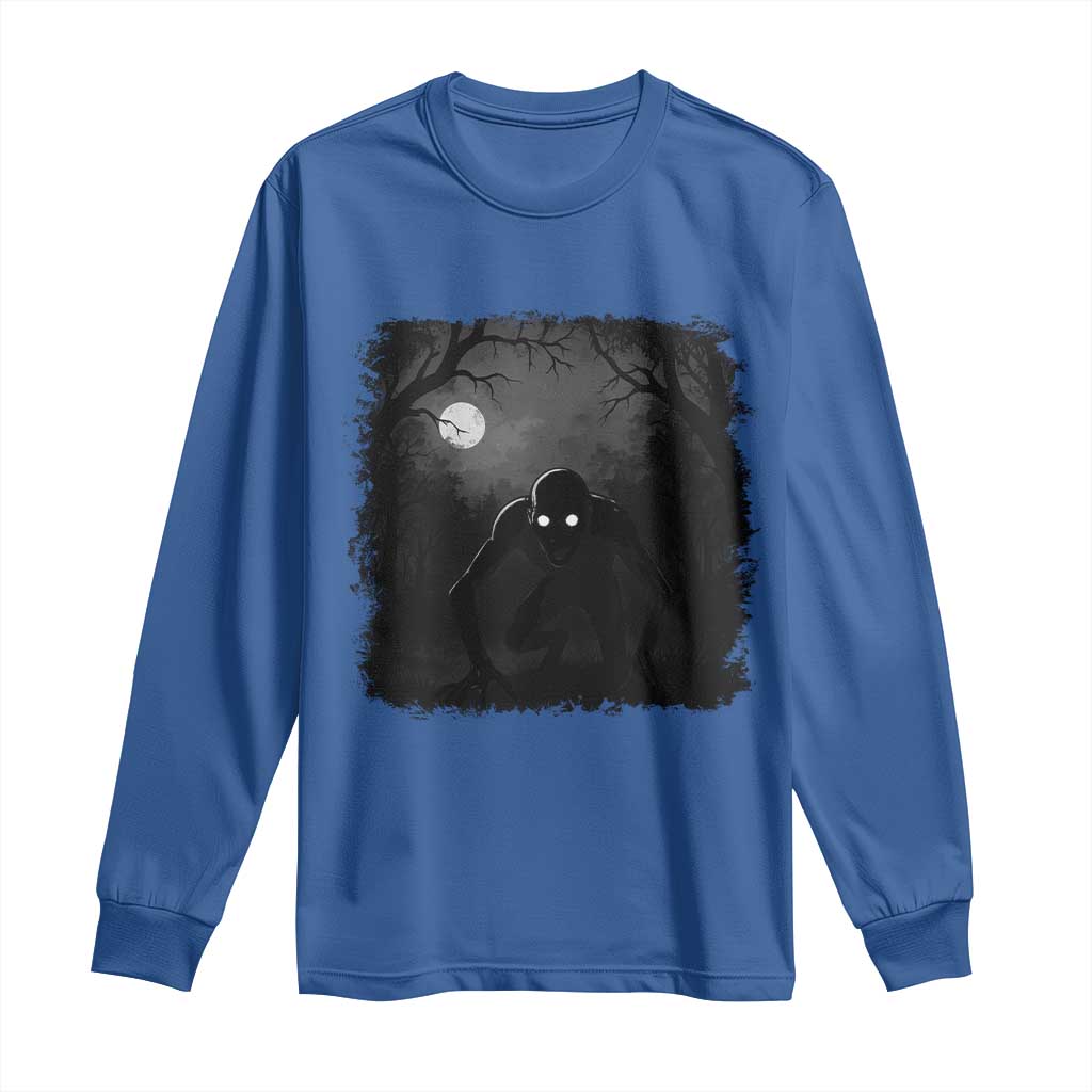 Rake Creepypasta Long Sleeve Shirt Creepy Cryptid Series Cryptozoology Gift Halloween TS10 Royal Blue Print Your Wear
