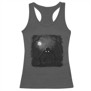 Rake Creepypasta Racerback Tank Top Creepy Cryptid Series Cryptozoology Gift Halloween TS10 Dark Heather Print Your Wear