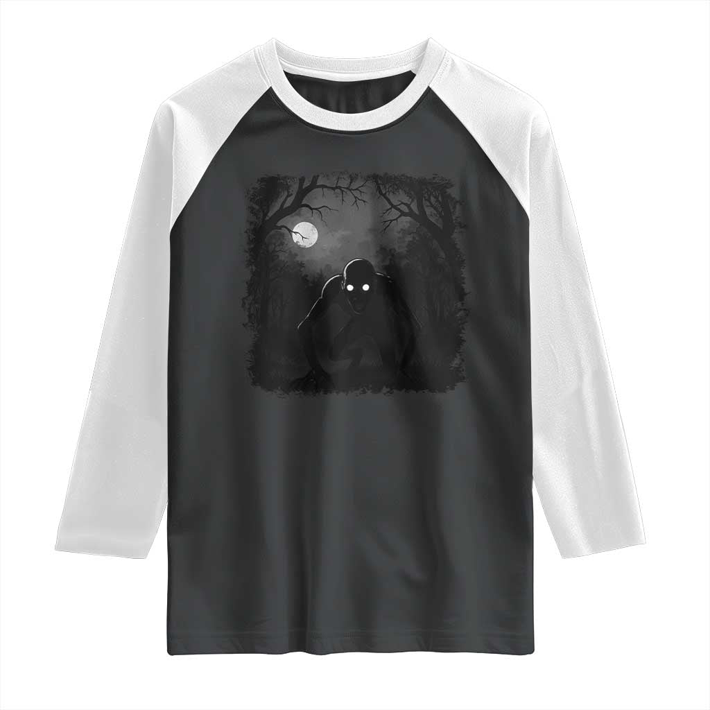 Rake Creepypasta Raglan Shirt Creepy Cryptid Series Cryptozoology Gift Halloween TS10 Black White Print Your Wear