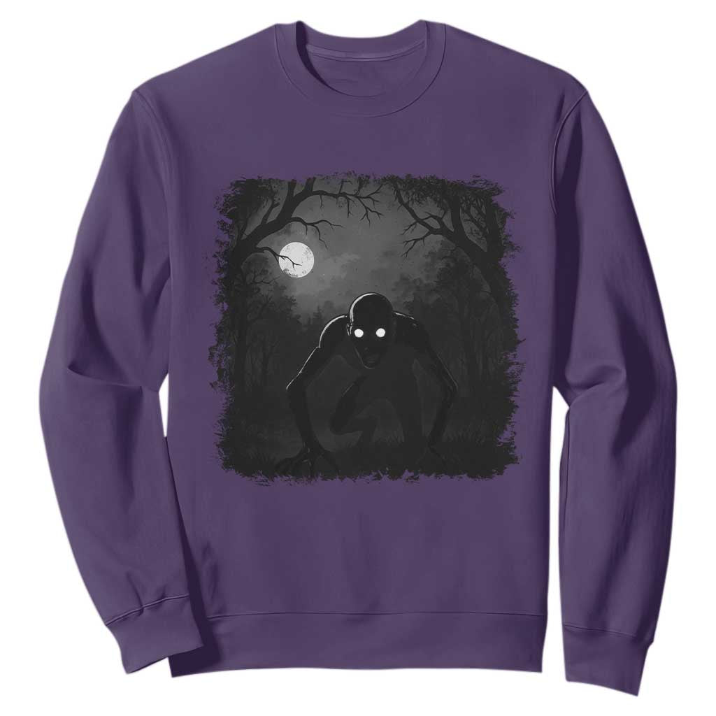 Rake Creepypasta Sweatshirt Creepy Cryptid Series Cryptozoology Gift Halloween TS10 Purple Print Your Wear