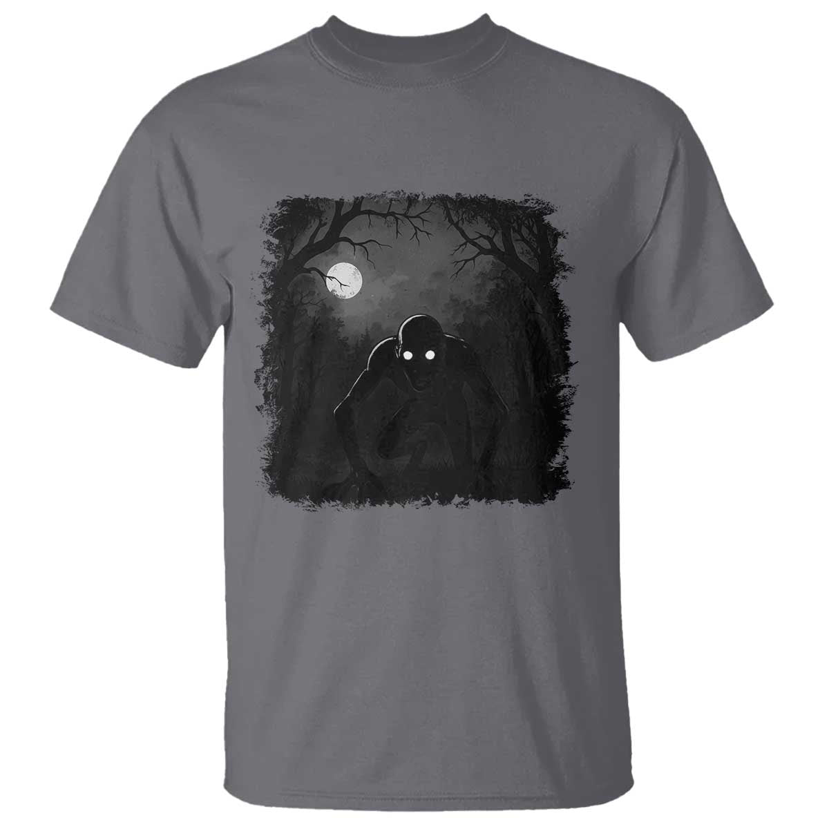 Rake Creepypasta T Shirt Creepy Cryptid Series Cryptozoology Gift Halloween TS10 Charcoal Print Your Wear