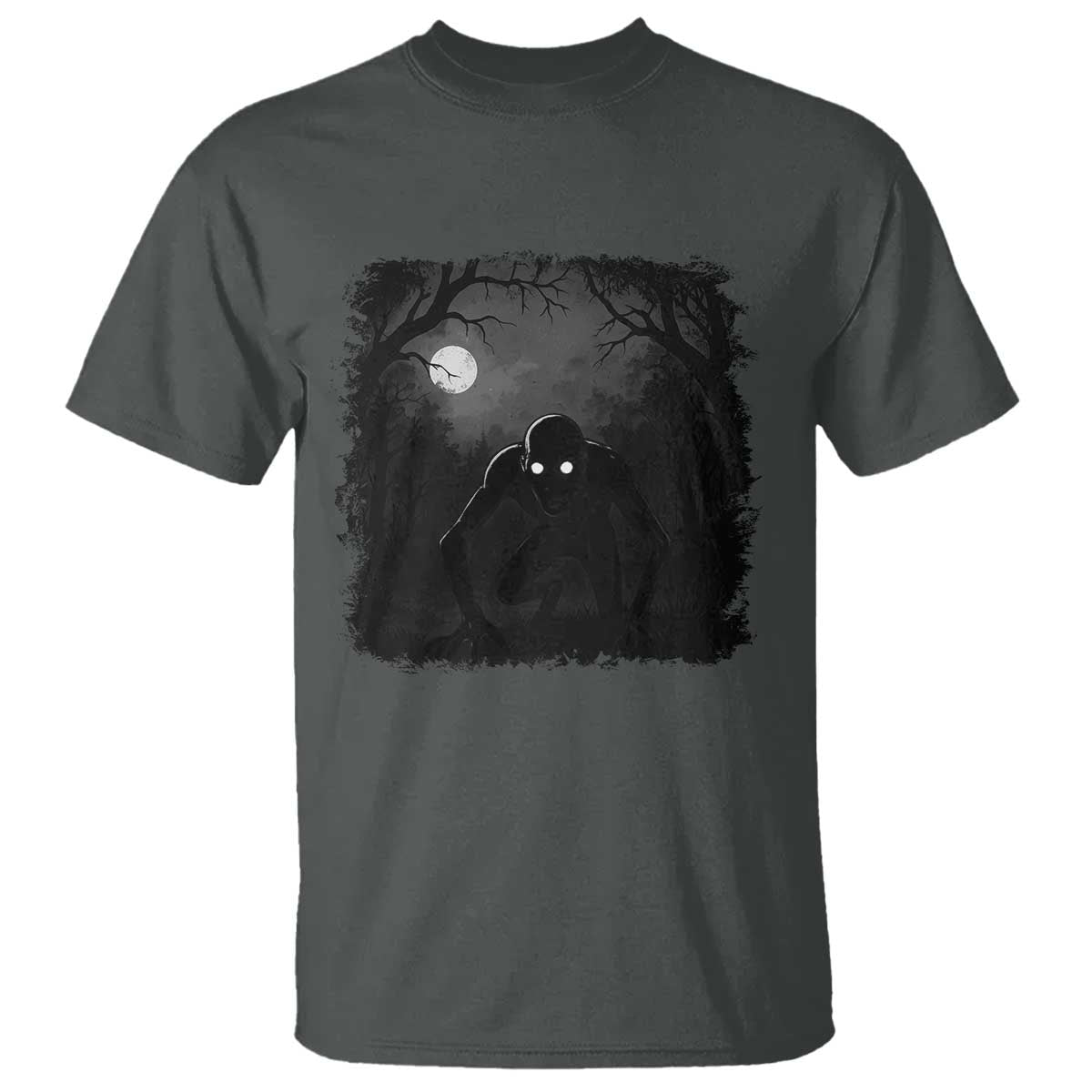 Rake Creepypasta T Shirt Creepy Cryptid Series Cryptozoology Gift Halloween TS10 Dark Heather Print Your Wear