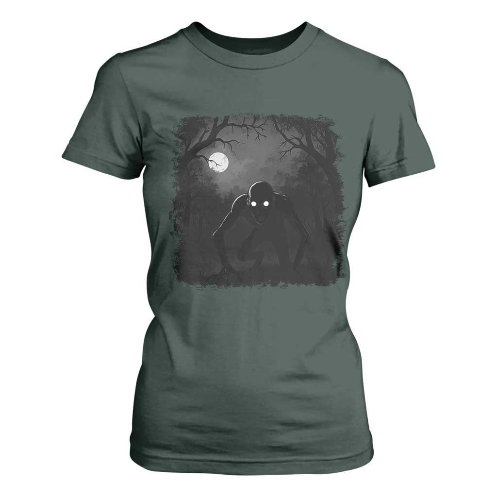 Rake Creepypasta T Shirt For Women Creepy Cryptid Series Cryptozoology Gift Halloween TS10 Dark Forest Green Print Your Wear