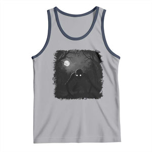Rake Creepypasta Tank Top Creepy Cryptid Series Cryptozoology Gift Halloween TS10 Athletic Heather Navy Print Your Wear