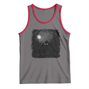 Rake Creepypasta Tank Top Creepy Cryptid Series Cryptozoology Gift Halloween TS10 Deep Heather Red Print Your Wear
