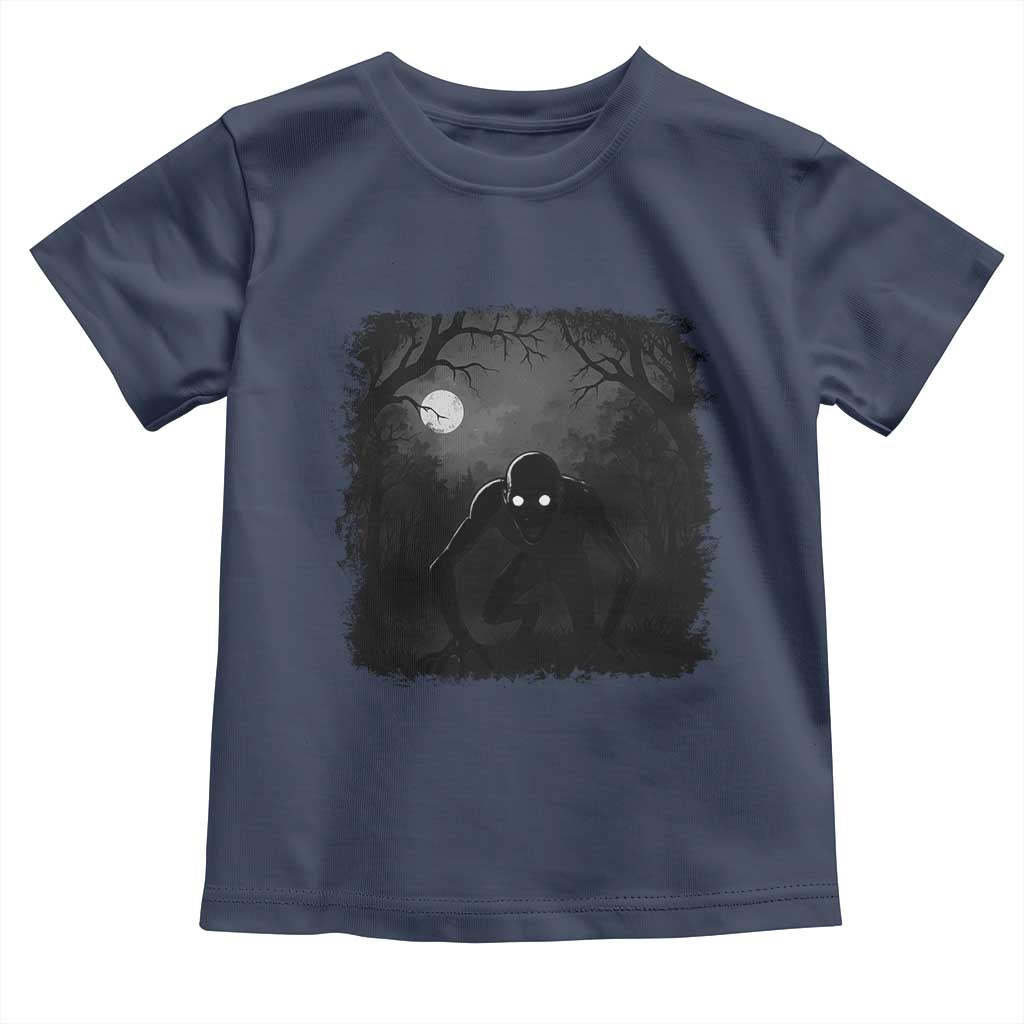 Rake Creepypasta Toddler T Shirt Creepy Cryptid Series Cryptozoology Gift Halloween TS10 Navy Print Your Wear