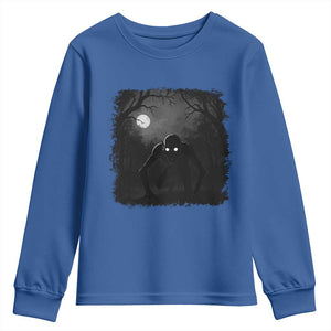 Rake Creepypasta Youth Sweatshirt Creepy Cryptid Series Cryptozoology Gift Halloween TS10 Royal Blue Print Your Wear