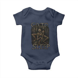 Rake Creepypasta Baby Onesie Creepy Cryptid Series Alt Goth Grunge Horror Aesthetic TS10 Navy Print Your Wear