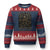 Rake Creepypasta Ugly Christmas Sweater Creepy Cryptid Series Alt Goth Grunge Horror Aesthetic TS10 Navy Red Print Your Wear