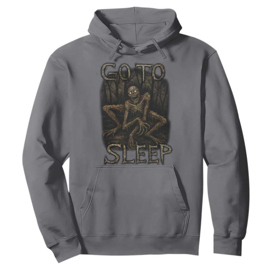 Rake Creepypasta Hoodie Creepy Cryptid Series Alt Goth Grunge Horror Aesthetic TS10 Charcoal Print Your Wear