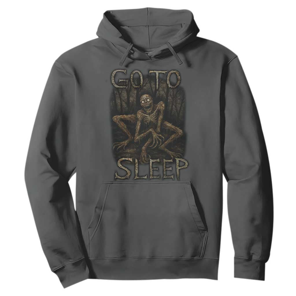 Rake Creepypasta Hoodie Creepy Cryptid Series Alt Goth Grunge Horror Aesthetic TS10 Dark Heather Print Your Wear