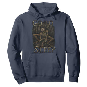 Rake Creepypasta Hoodie Creepy Cryptid Series Alt Goth Grunge Horror Aesthetic TS10 Navy Print Your Wear