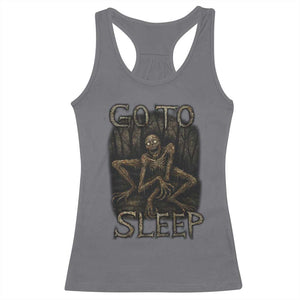 Rake Creepypasta Racerback Tank Top Creepy Cryptid Series Alt Goth Grunge Horror Aesthetic TS10 Charcoal Print Your Wear