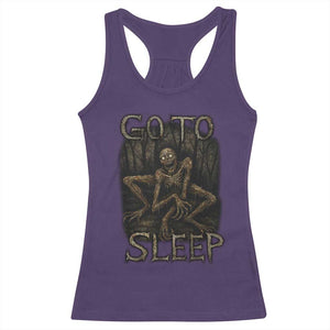 Rake Creepypasta Racerback Tank Top Creepy Cryptid Series Alt Goth Grunge Horror Aesthetic TS10 Purple Print Your Wear