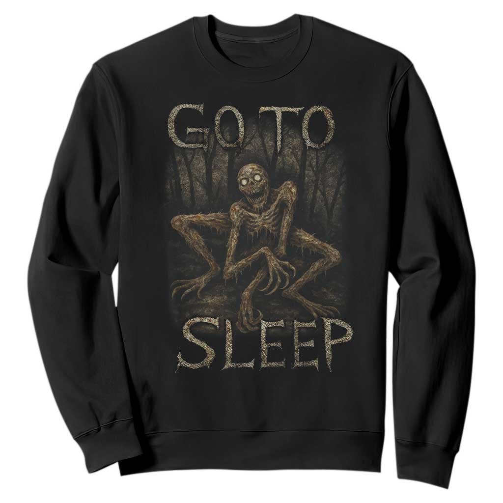 Rake Creepypasta Sweatshirt Creepy Cryptid Series Alt Goth Grunge Horror Aesthetic TS10 Black Print Your Wear