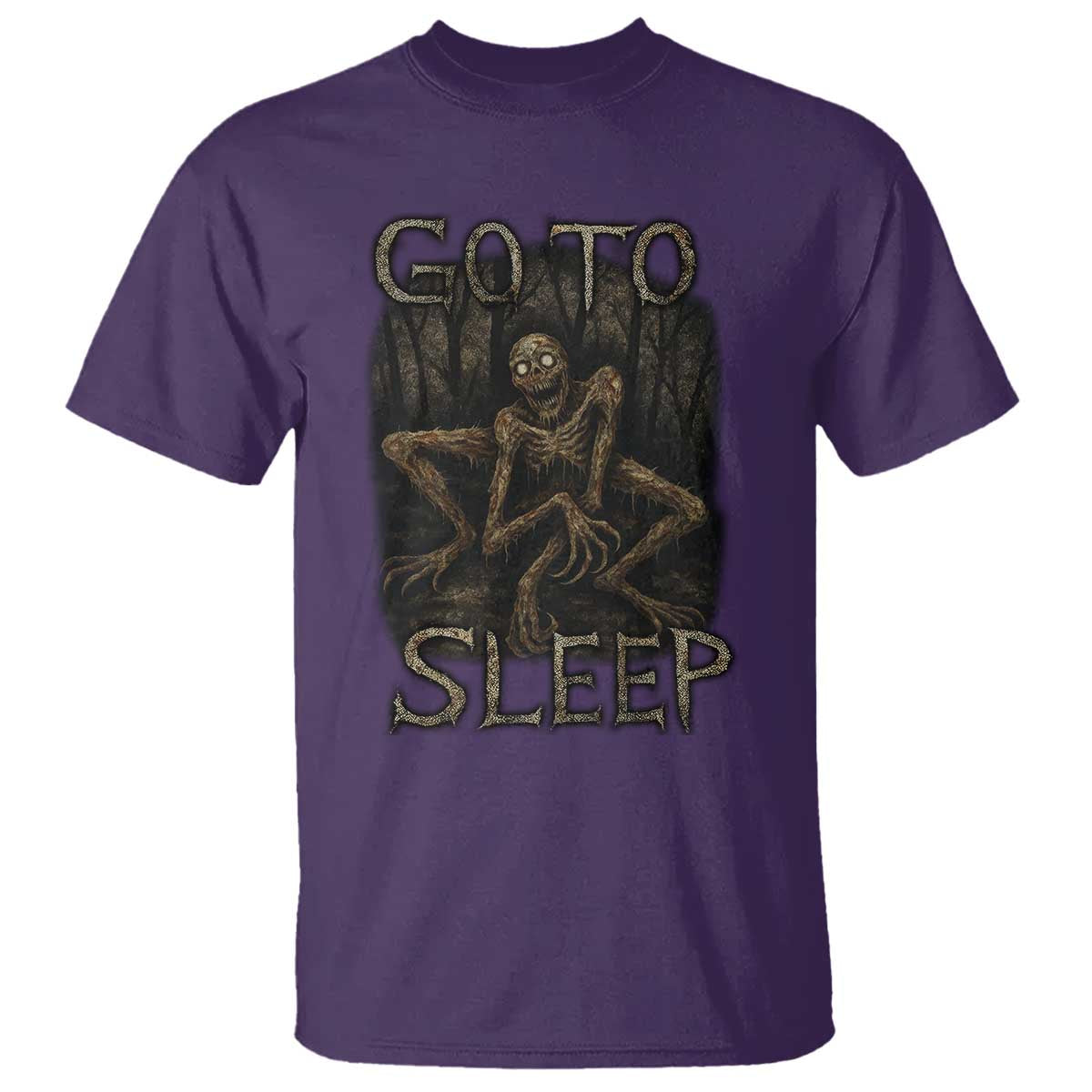 Rake Creepypasta T Shirt Creepy Cryptid Series Alt Goth Grunge Horror Aesthetic TS10 Purple Print Your Wear