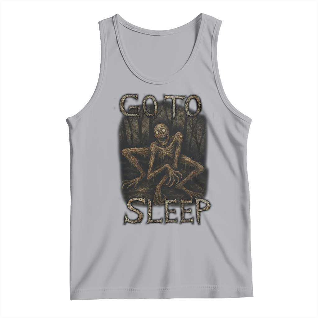 Rake Creepypasta Tank Top Creepy Cryptid Series Alt Goth Grunge Horror Aesthetic TS10 Athletic Heather Print Your Wear