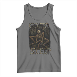 Rake Creepypasta Tank Top Creepy Cryptid Series Alt Goth Grunge Horror Aesthetic TS10 Black Heather Print Your Wear