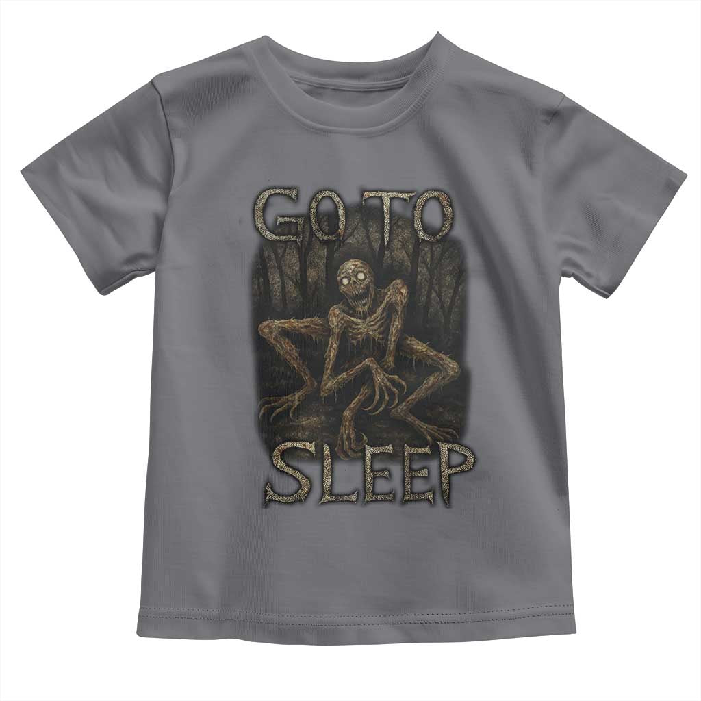 Rake Creepypasta Toddler T Shirt Creepy Cryptid Series Alt Goth Grunge Horror Aesthetic TS10 Charcoal Print Your Wear