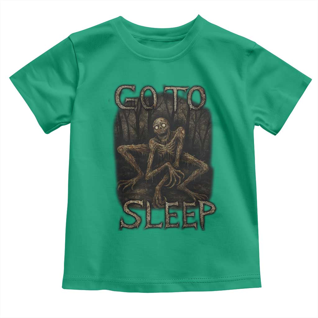 Rake Creepypasta Toddler T Shirt Creepy Cryptid Series Alt Goth Grunge Horror Aesthetic TS10 Irish Green Print Your Wear