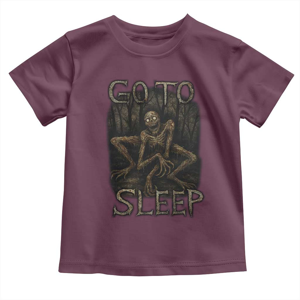 Rake Creepypasta Toddler T Shirt Creepy Cryptid Series Alt Goth Grunge Horror Aesthetic TS10 Maroon Print Your Wear