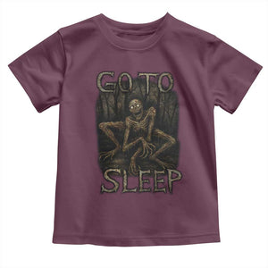 Rake Creepypasta Toddler T Shirt Creepy Cryptid Series Alt Goth Grunge Horror Aesthetic TS10 Maroon Print Your Wear