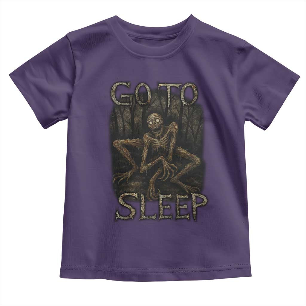 Rake Creepypasta Toddler T Shirt Creepy Cryptid Series Alt Goth Grunge Horror Aesthetic TS10 Purple Print Your Wear